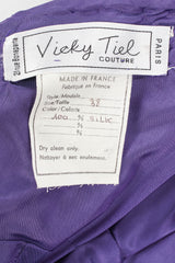 Vintage Vicky Tiel Silk Off-Shoulder Corset Top tag @ Recess Los Angeles