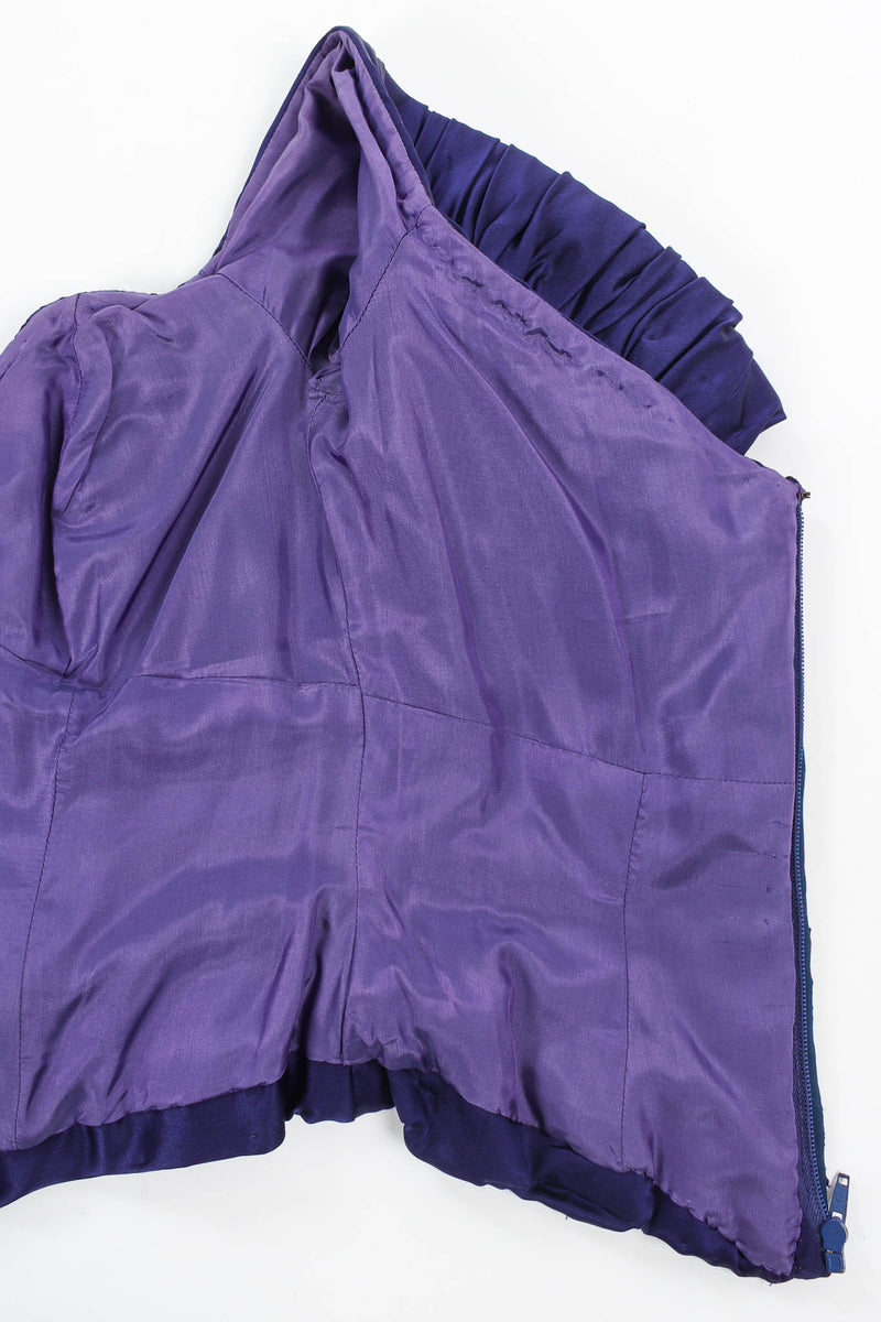 Vintage Vicky Tiel Silk Off-Shoulder Corset Top lining @ Recess Los Angeles