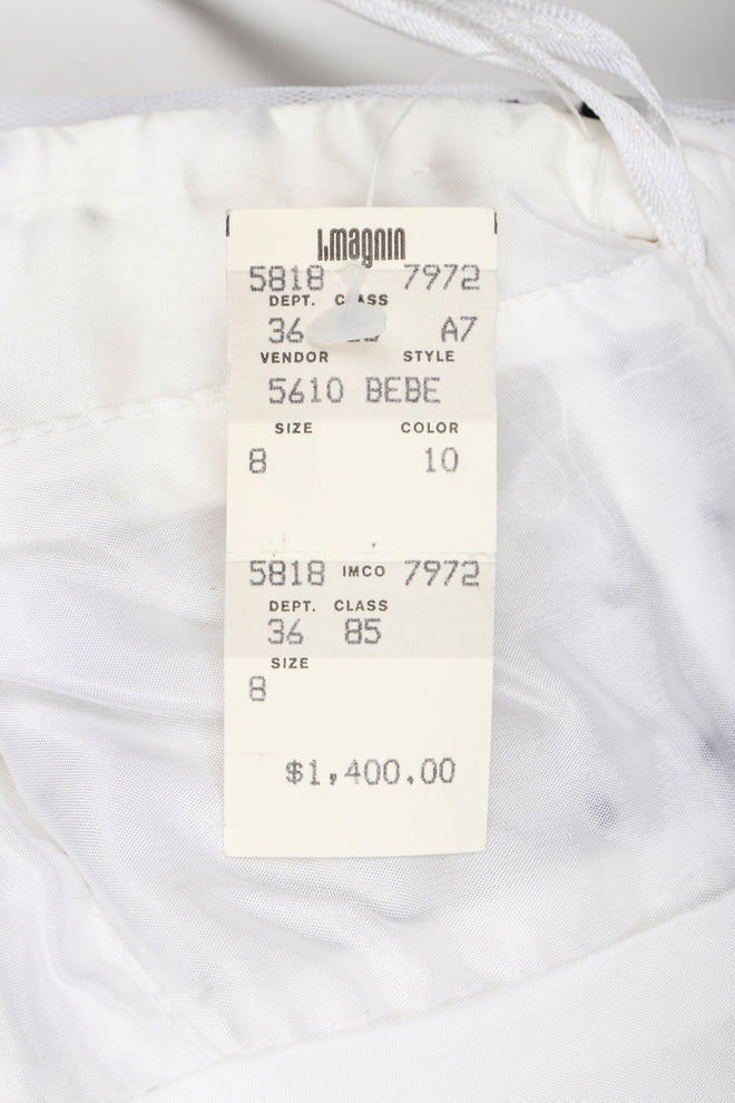Recess Designer Consignment Vintage Vicky Tiel Sweetheart Dotted Bubble Hem Cocktail Dress Los Angeles Resale Recycled