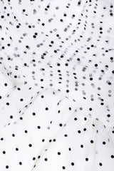 Recess Designer Consignment Vintage Vicky Tiel Sweetheart Dotted Bubble Hem Cocktail Dress Los Angeles Resale Recycled