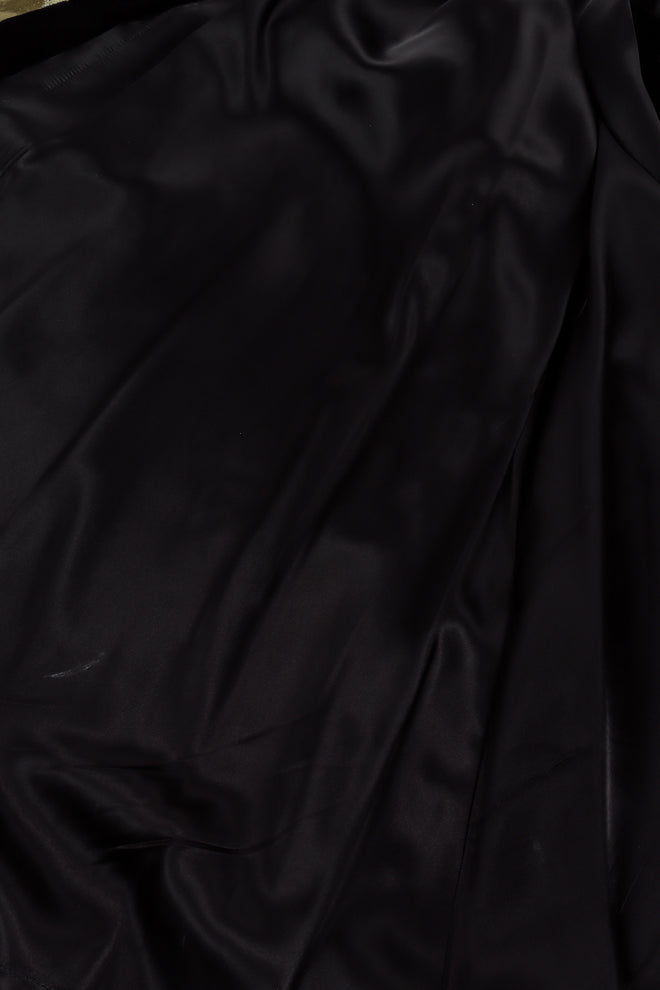 Vintage Victor Costa Lamé & Velvet Duster Overcoat lining @ Recess LA