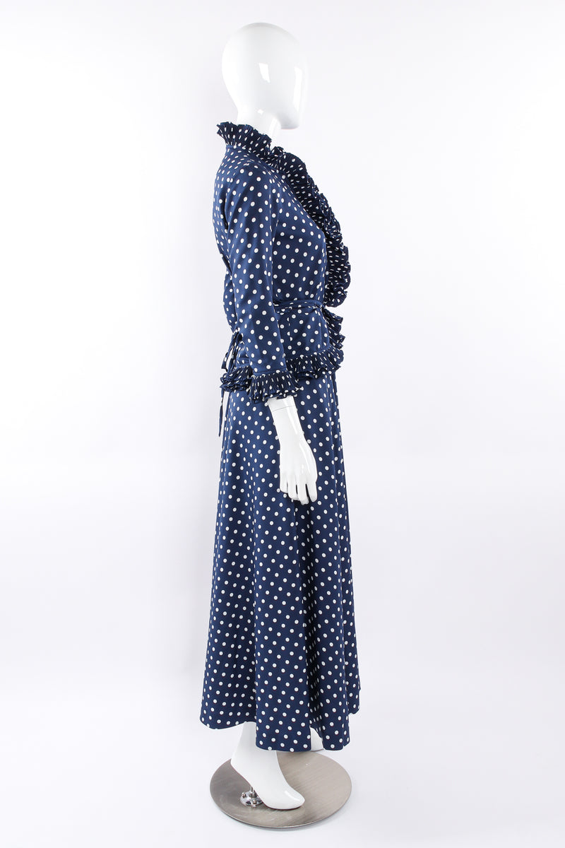 Vintage Victor Costa Polka Dotted Dress Set mannequin side @ Recess LA
