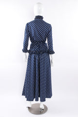 Vintage Victor Costa Polka Dotted Dress Set mannequin back @ Recess LA