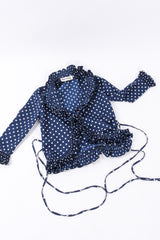 Vintage Victor Costa Polka Dotted Dress Set jacket flat lay @ Recess LA