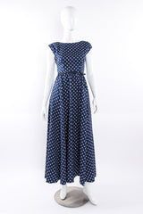 Vintage Victor Costa Polka Dotted Dress Set dress only mannequin @ Recess LA