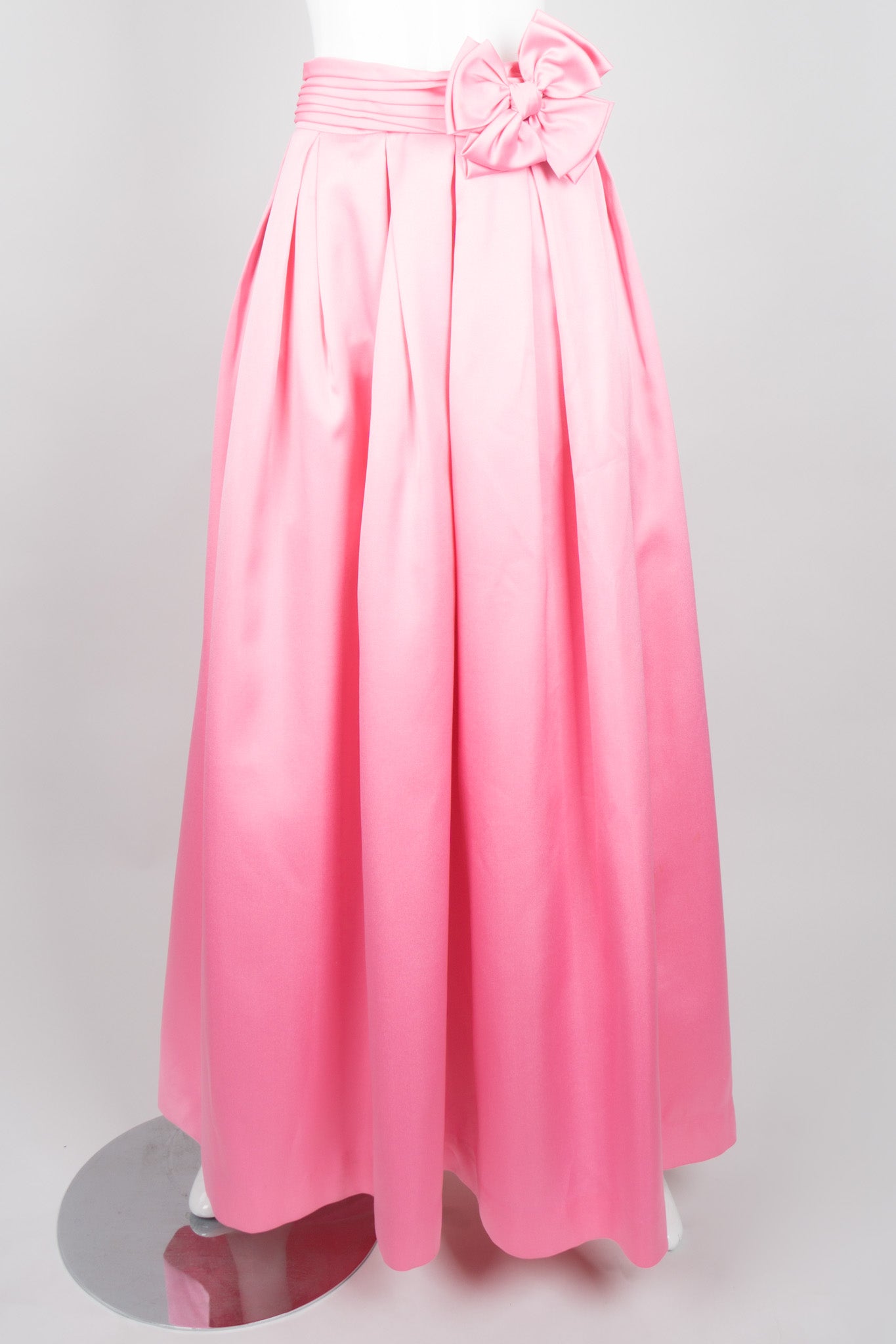 Victor Costa Satin Bow Formal Ball Skirt