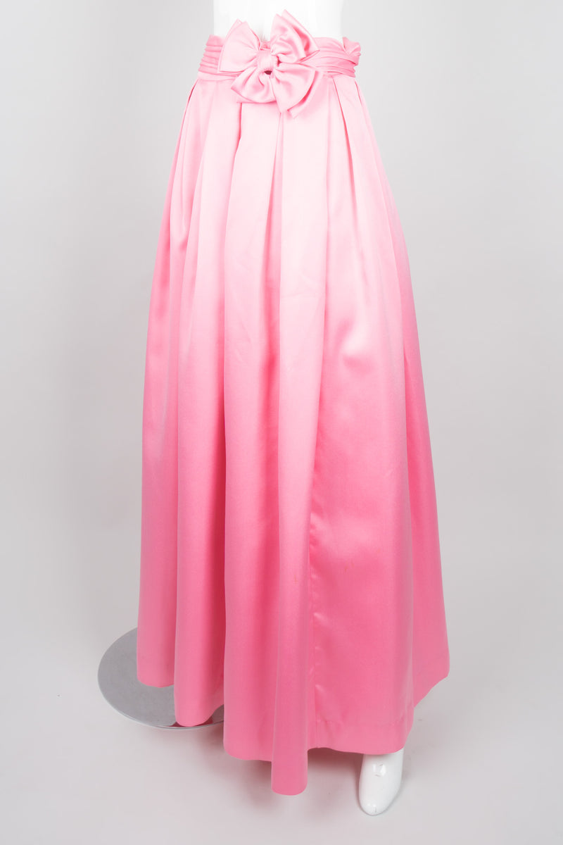 Victor Costa Satin Bow Formal Ball Skirt