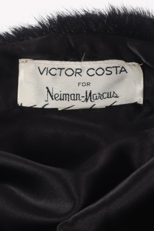 Vintage Faux Fur Stole by Victor Costa label @recessla