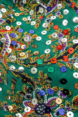 Vintage Victor Costa Floral Sequined Maxi Dress sequin/floral detail @ Recess LA