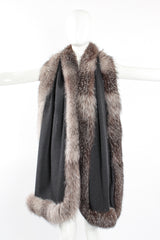 Vintage Victor Costa Tulip Dress & Fur Wrap Set on Mannequin shawl at Recess LA