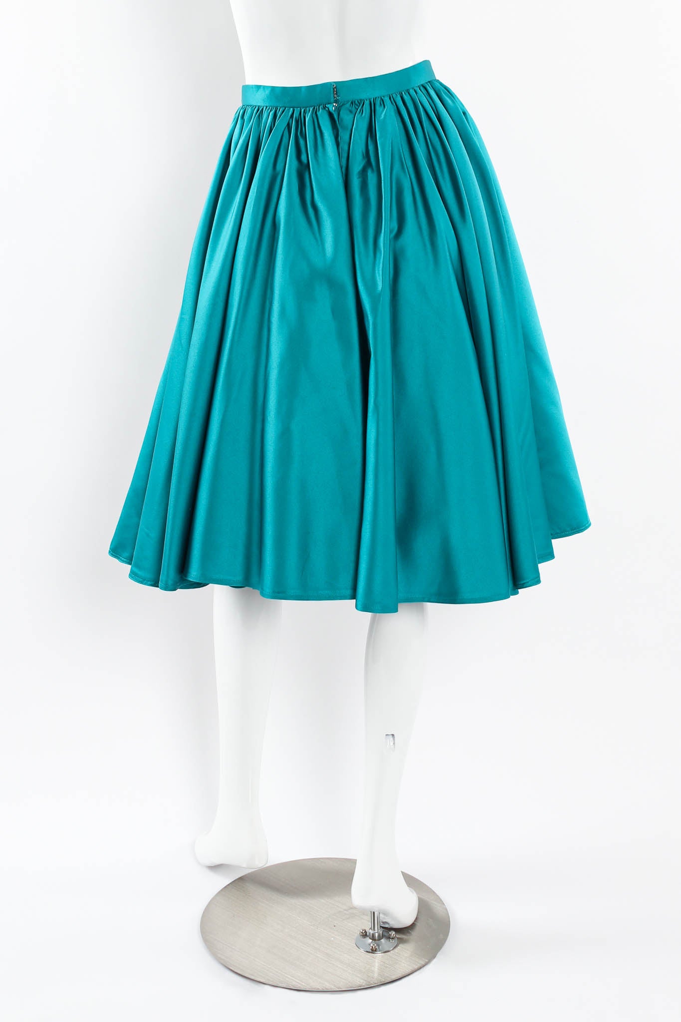 Vintage Victor Costa Satin Sheen Tulle Circle Skirt mannequin back @ Recess Los Angeles