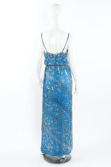 Vintage Victoria Royal Swirl Art Beaded Dress mannequin back @ Recess LA