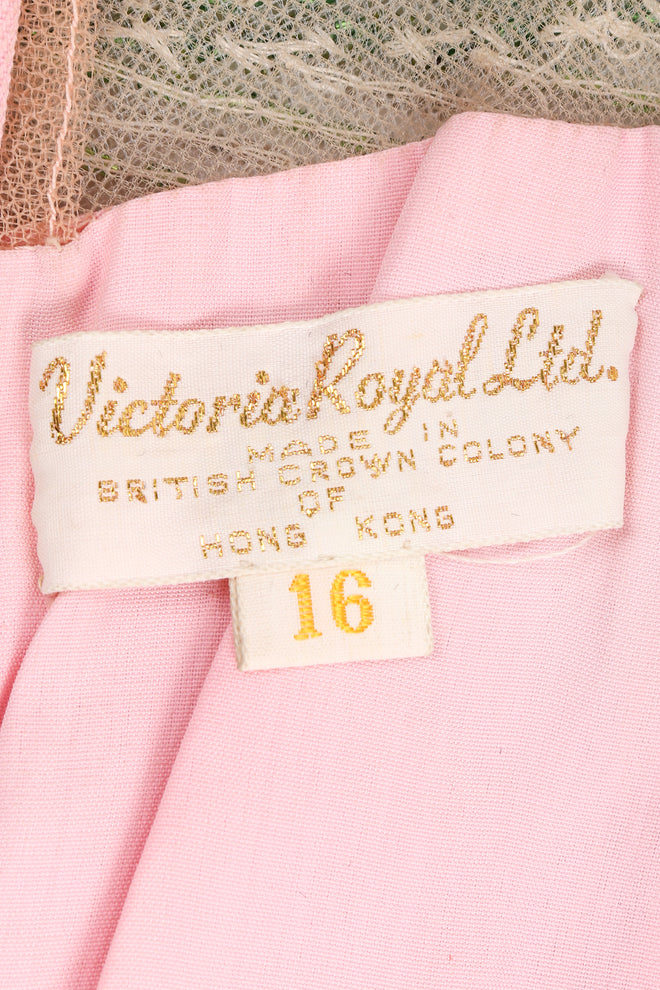 Recess Los Angeles Designer Consignment Vintage Victoria Royal Beaded Mandala Bateau Sheer Shift Dress