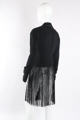 2007 S/S Viktor & Rolf Detachable Fringe Jacket and Pant Set back side on mannequin at Recess Los Angeles