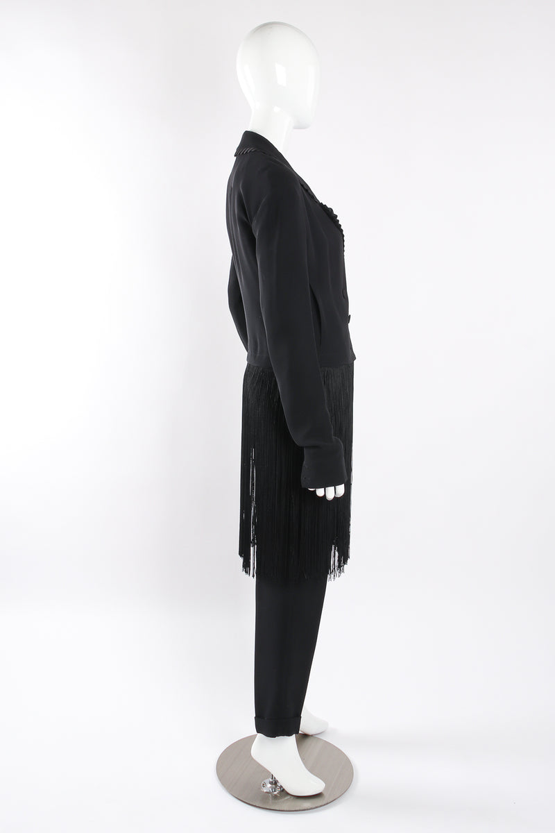 2007 S/S Viktor & Rolf Detachable Fringe Jacket and Pant Set side angle on mannequin at Recess Los Angeles