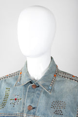 Recess Los Angeles Vintage Levi's Studded Crystal J-Star Denim Jacket
