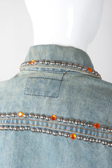 Recess Los Angeles Vintage Levi's Studded Crystal J-Star Denim Jacket