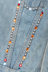 Recess Los Angeles Vintage Levi's Studded Crystal J-Star Denim Jacket