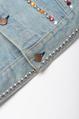 Recess Los Angeles Vintage Levi's Studded Crystal J-Star Denim Jacket