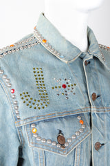 Recess Los Angeles Vintage Levi's Studded Crystal J-Star Denim Jacket