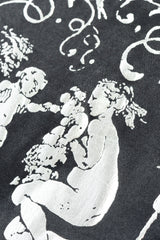 Vivienne Westwood 1990 A/W Portrait Collection Rococo Dress print/cherub close @ Recess LA