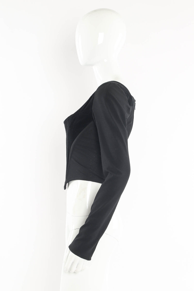 Vintage Vivienne Westwood Corset Top & Mini Skirt Set mannequin side top @ Recess LA