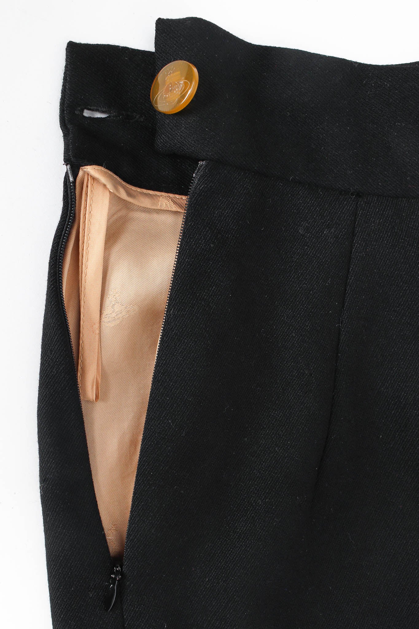 Vintage Vivienne Westwood Corset Top & Mini Skirt Set skirt opening @ Recess LA