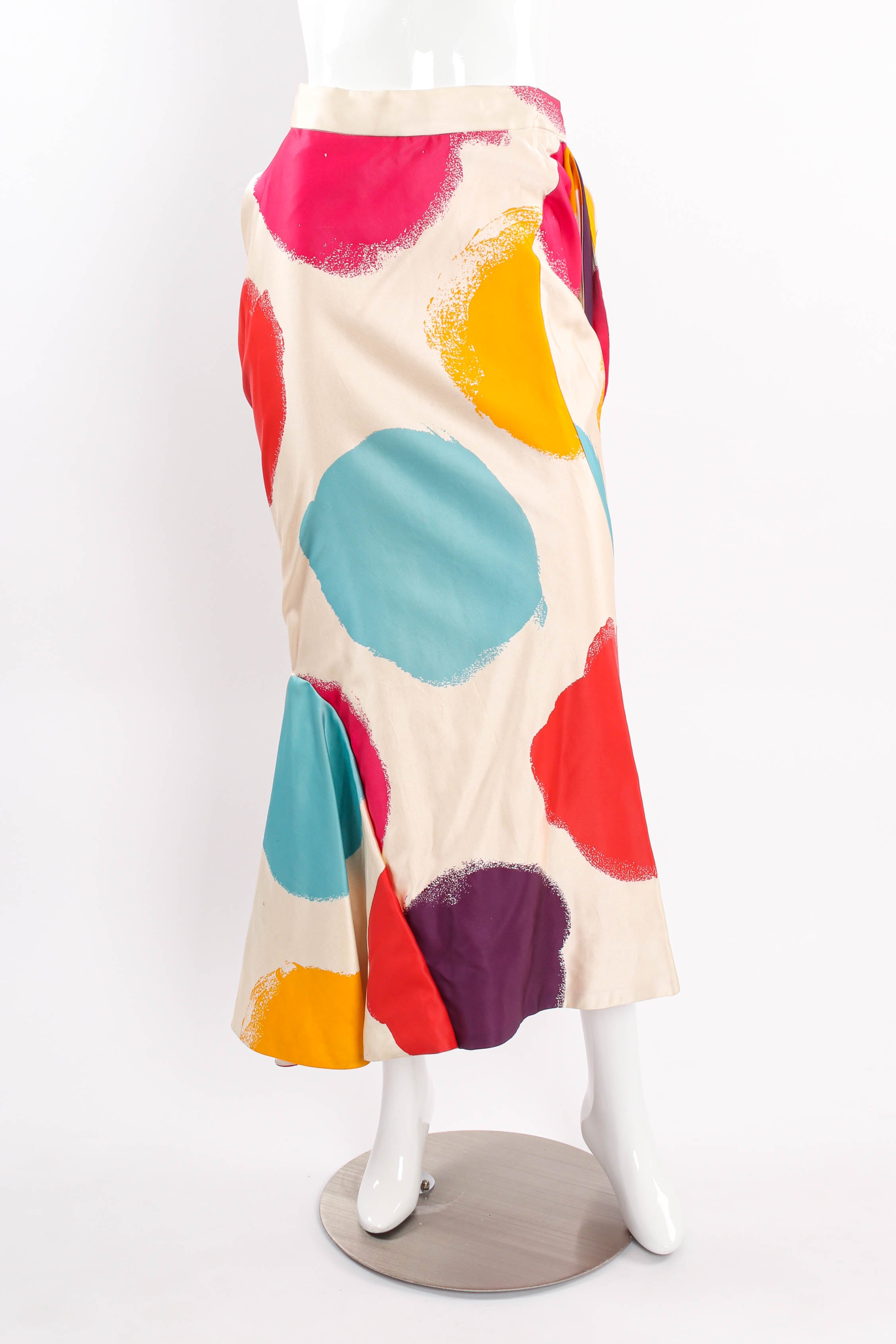 Vintage Vivienne Westwood Arts & Craft Drape Skirt mannequin front  @ Recess LA