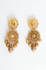 Vintage Lawrence Vrba Filigree Multi Globe Twist Earrings back @ Recess Los Angeles