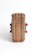 Vintage Walborg Glass Stone & Rhinestone Box Clutch side @ Recess LA