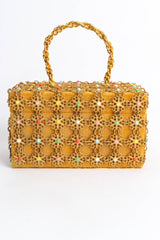 Vintage Walborg Velvet Filigree Pastel Box Bag back @ Recess Los Angeles