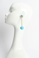 Vintage William de Lillo Rod Ball Drop Earrings II on mannequin @ Recess Los Angeles