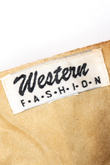 Recess Los Angeles Vintage Western Fashion Gold Metal Mesh Fringe Shimmy Bikini Top & Skirt Set