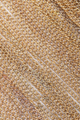 Recess Los Angeles Vintage Western Fashion Gold Metal Mesh Fringe Shimmy Bikini Top & Skirt Set
