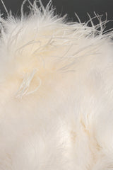 Vintage Chubby Cropped Marabou Jacket feather detail at Recess Los Angeles