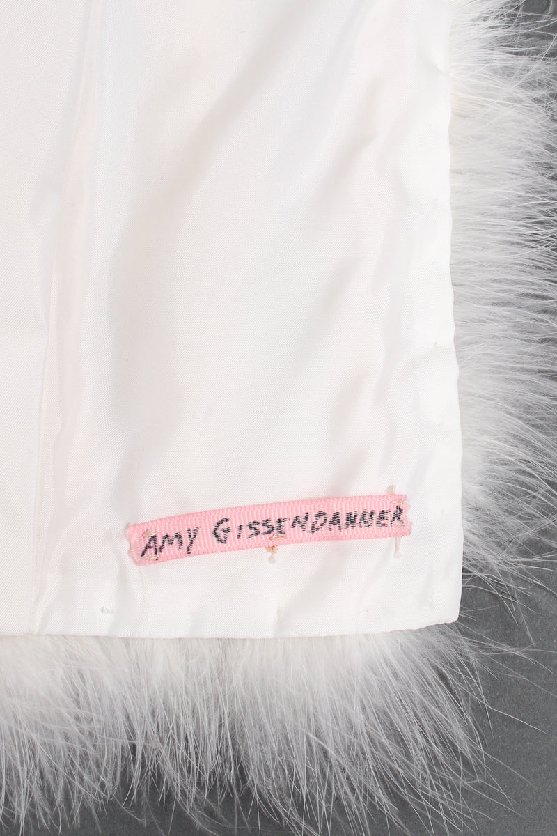 Vintage Chubby Cropped Marabou Jacket amy gissendanner label at Recess Los Angeles