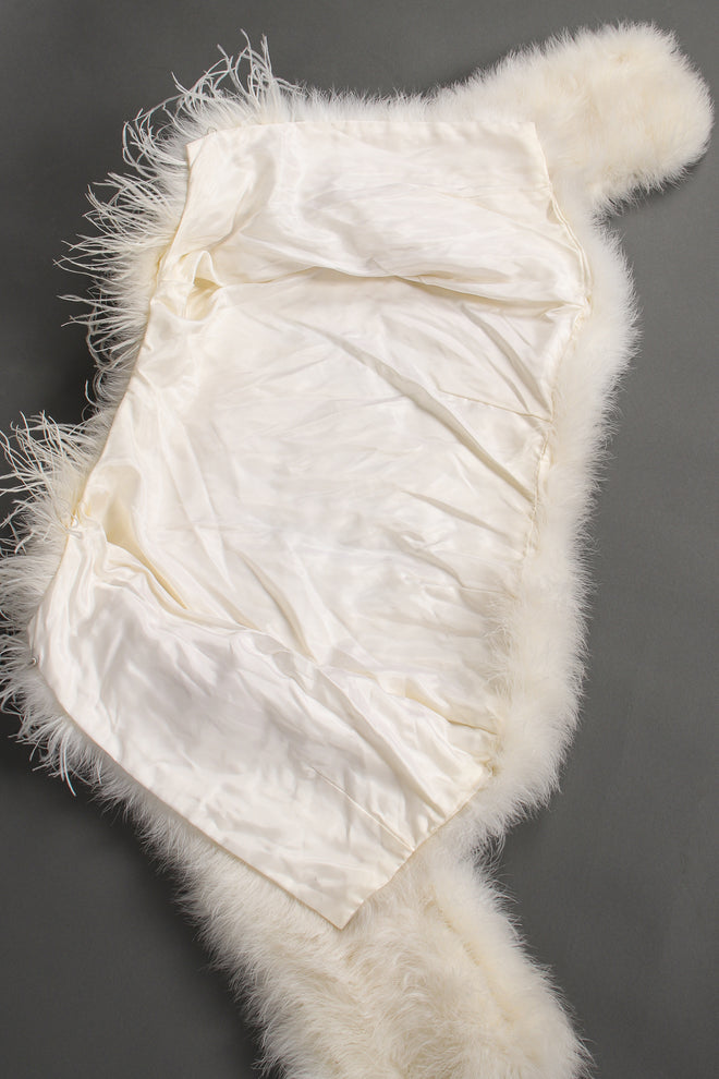 Vintage Chubby Marabou & Ostrich Jacket lining at Recess Los Angeles