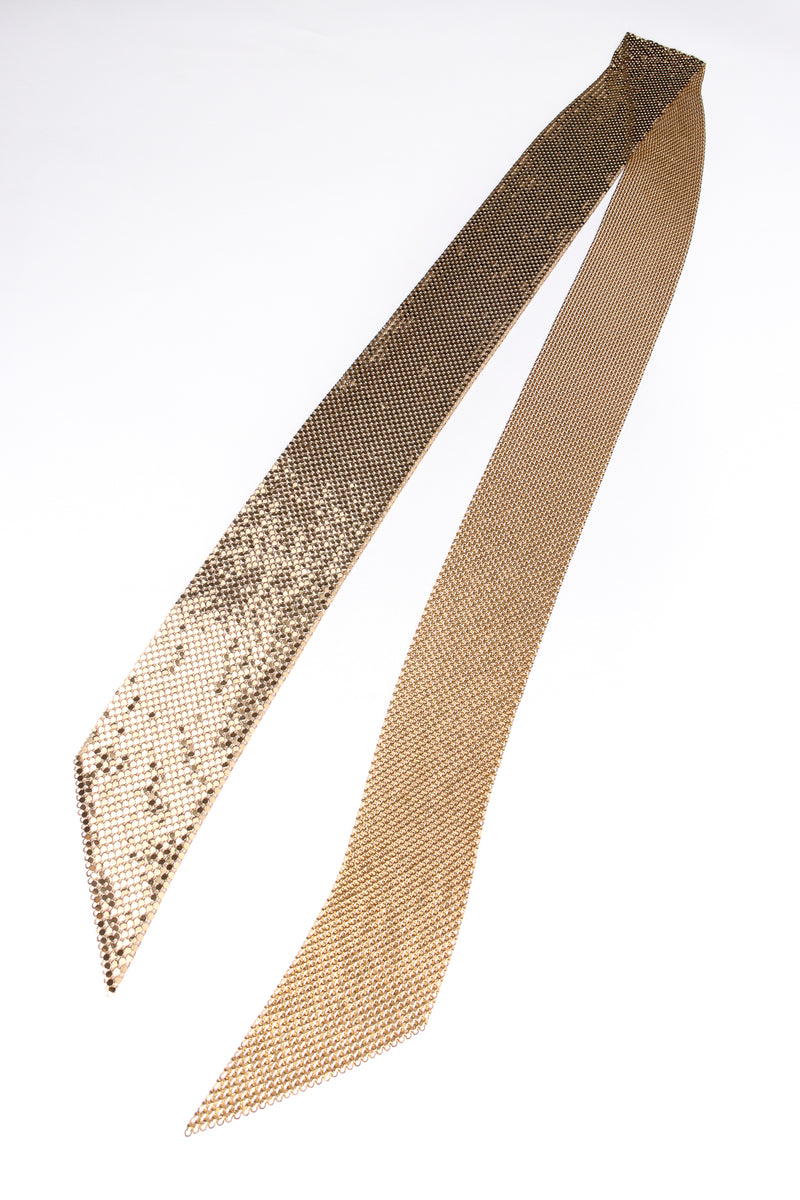 Vintage Whiting & Davis Gold Metal Mesh Scarf Sash Tie at Recess Los Angeles