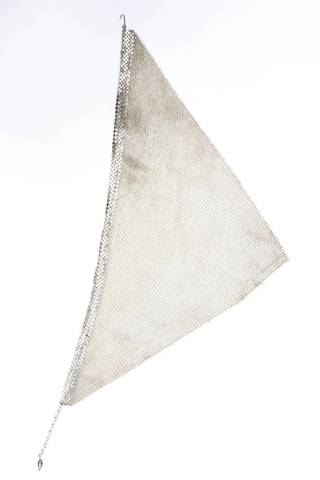 Vintage Whiting & Davis Chain Mesh Bib Necklace reverse @ Recess Los Angeles