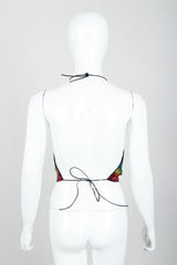 Vintage Whiting & Davis Rainbow Mesh Halter Top on Mannequin back at Recess Los Angeles