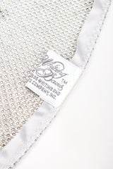 Recess Designer Consignment Vintage Whiting & Davis Rare Floral Metal Mesh Halter Top NYE Disco Ball Los Angeles Resale