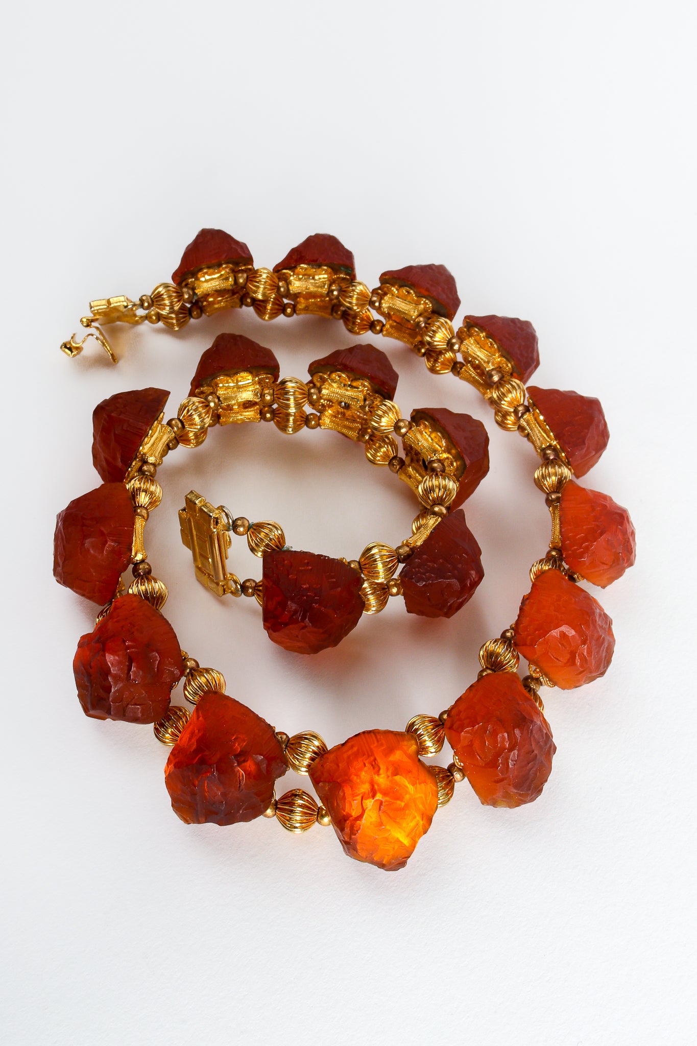 Vintage William deLillo Luminous Amber Collar Necklace at Recess Los Angeles