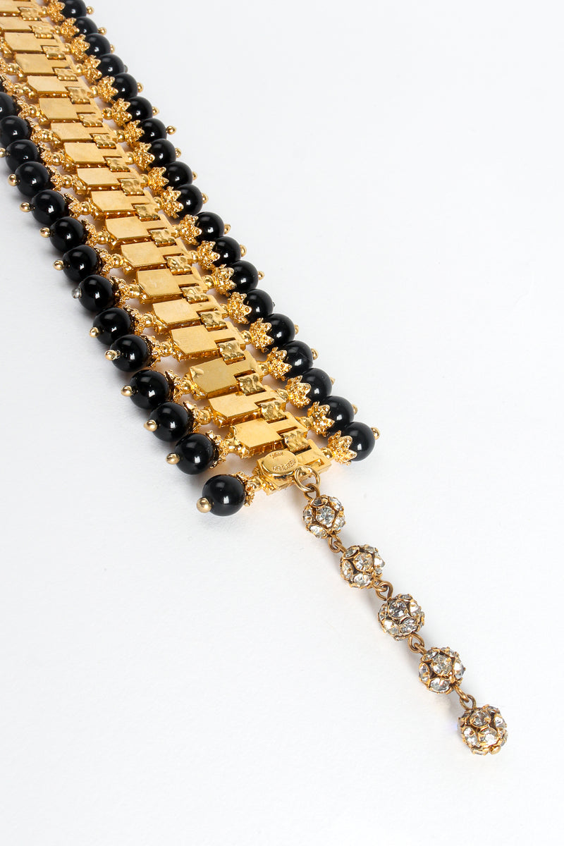 Vintage William deLillo Rhinestone Bar Choker Necklace Set rhinestone chain at Recess Los Angeles