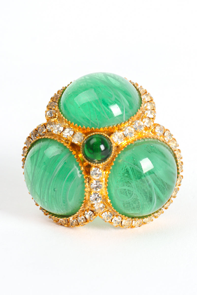 Vintage William deLillo Clover Cluster Cabochon Cocktail Ring at Recess Los Angeles