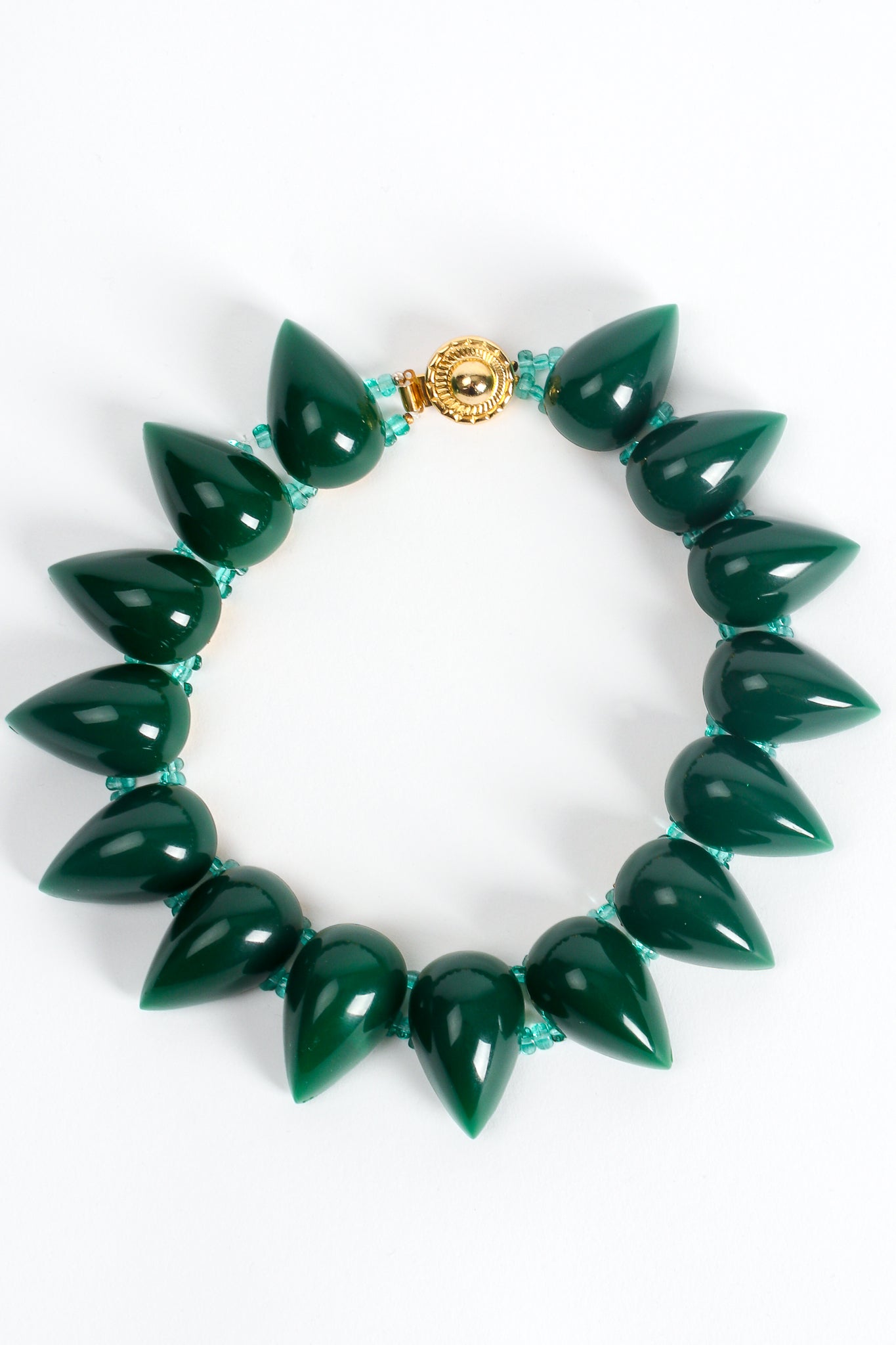 Vintage William deLillo Lucite Agate Claw Collar Necklace at Recess Los Angeles