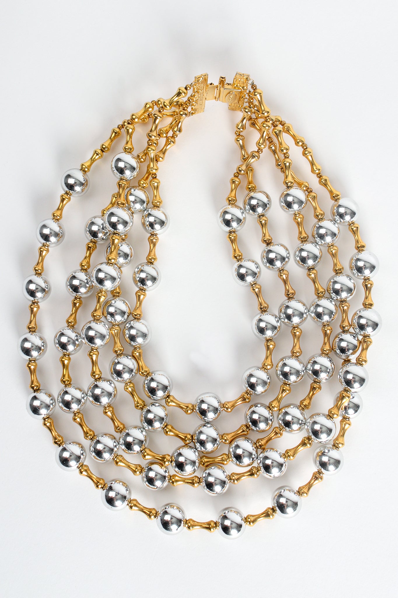 Vintage William deLillo Multi-Strand Layered Garland Collar Necklace at Recess Los Angeles