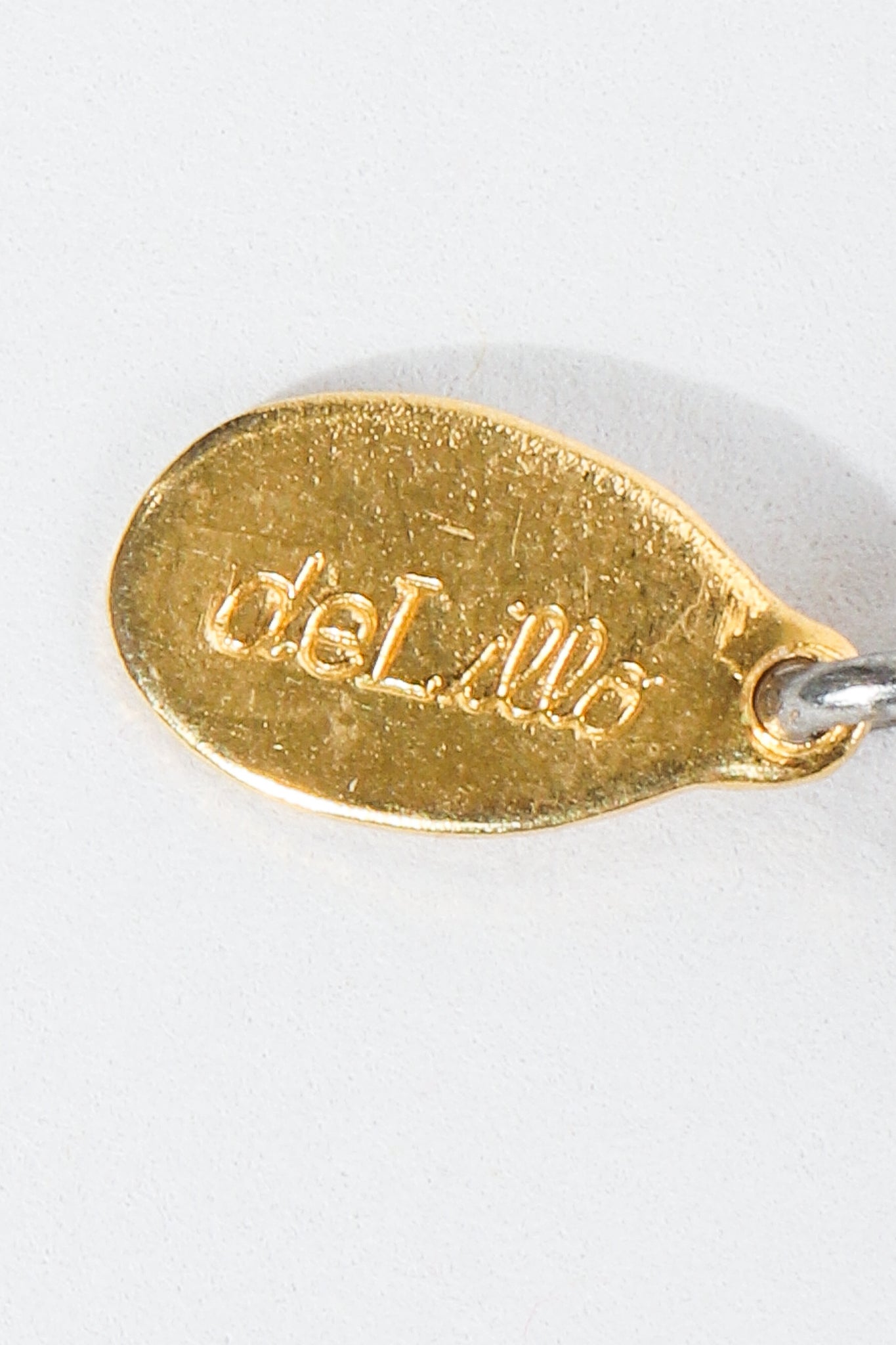 Vintage William de Lillo Oval Signature Charm