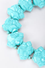 Recess Los Angeles Vintage William de Lillo Faux Turquoise Iris Apfel Pocahontas Rock Collar Necklace