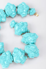 Recess Los Angeles Vintage William de Lillo Faux Turquoise Iris Apfel Pocahontas Rock Collar Necklace