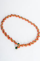 Vintage William deLillo Beaded Glass Cabochon Chain Belt at Recess Los Angeles